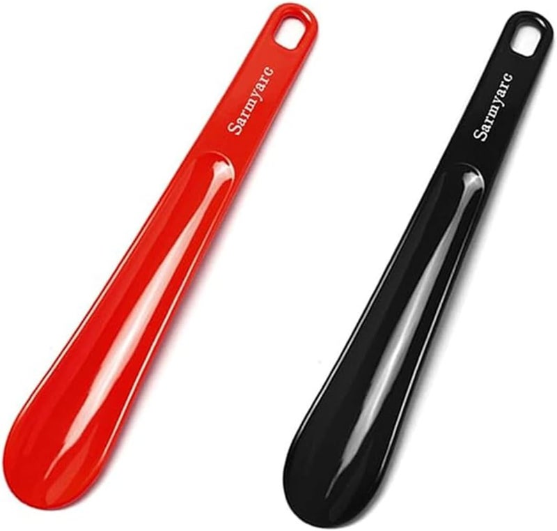 Sarmyarc Shoe Horn,2 Pack Plastic Shoe Horns, 10.3 Inches - Shoe Horns for Men, Women,Seniors& Kids Portable for Travel Use - Image 1